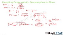 Physics Gravitation Part 15 (Examples: Escape Velocity) CBSE class 11 XI
