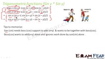 Maths Trigonometry part 17 (Sin X * cos y functions  ) CBSE class 11 Mathematics XI
