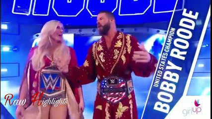 Charlotte Flair & Bobby Roode Vs Nia Jax & Apollo - Mixed Match Challenge Highlights