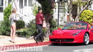 Kissing Prank - Ferrari Gold Digger Edition