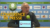 Conférence de presse Clermont Foot - Stade de Reims (2-1) : Pascal GASTIEN (CF63) - David GUION (REIMS) - 2017/2018