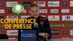 Conférence de presse Gazélec FC Ajaccio - RC Lens (1-1) : Albert CARTIER (GFCA) - Eric SIKORA (RCL) - 2017/2018