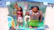 Disney Moana Movie Toys BEST PRINCESS Disney Frozen Movie Elsa or Moana from Disney Princess Movie Barbie Doll Parody at the Beach in Hawaii