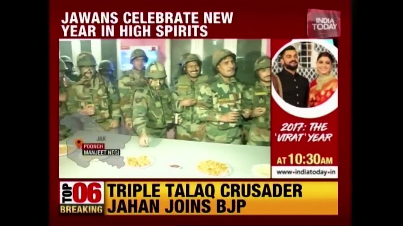 Happy New Year 2018; Jawans Celebrate New Year In High Spirits