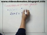 Aprende matemáticas: ecuaciones de primer grado