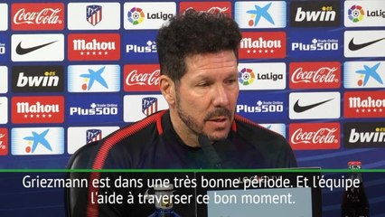 27e j. - Simeone : "Griezmann ne pense pas à l'intérêt de Barcelone"