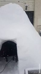 Quand ta femme t'ennuies, construis-toi un igloo dans le jardin... Enorme