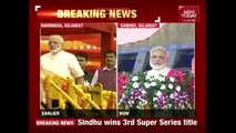 PM Modi Speech At Inauguration Of Sardar Sarovar Dam In Gujarat