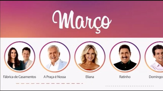 Programas e artistas do SBT voltam das férias nesta Segunda de Março de 2018 (05-03-18)