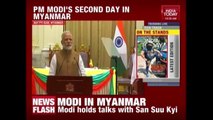 Modi In Myanmar Day 2: Holds Talks With Aung San Suu Kyi