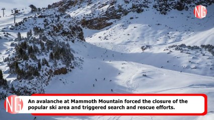 Mitigation Work Triggers Avalanche In Mammoth Mountain