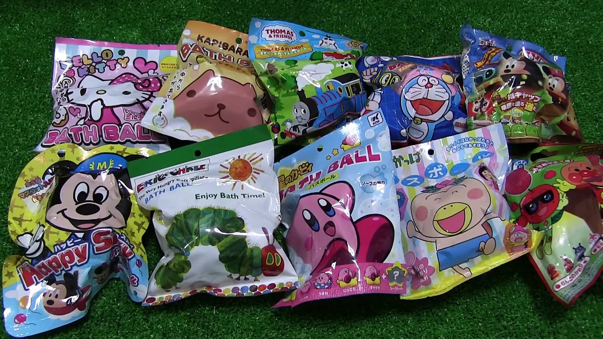 10 Bath Ball Surprise Eggs Thomas Anpanman Disney Doraemon Kitty バスボール トーマス アンパンマン ドラえもん びっくらたまご Video Dailymotion