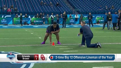 Orlando Brown 2018 NFL Scouting Combine workout