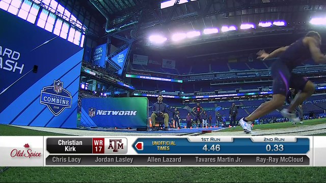 Texas A&M wide receiver Christian Kirk 2018 NFL Scouting Combine workout