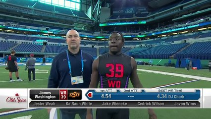 James Washington 2018 NFL Scouting Combine workout