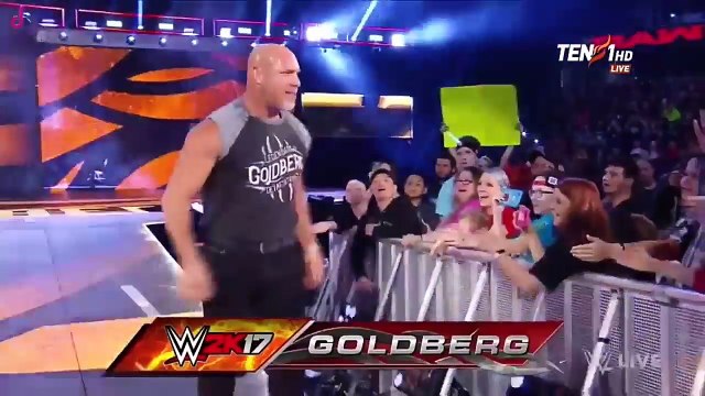 Bill Goldberg Vs Brock Lesnar Vs Undertaker Face To Face Returns To Raw