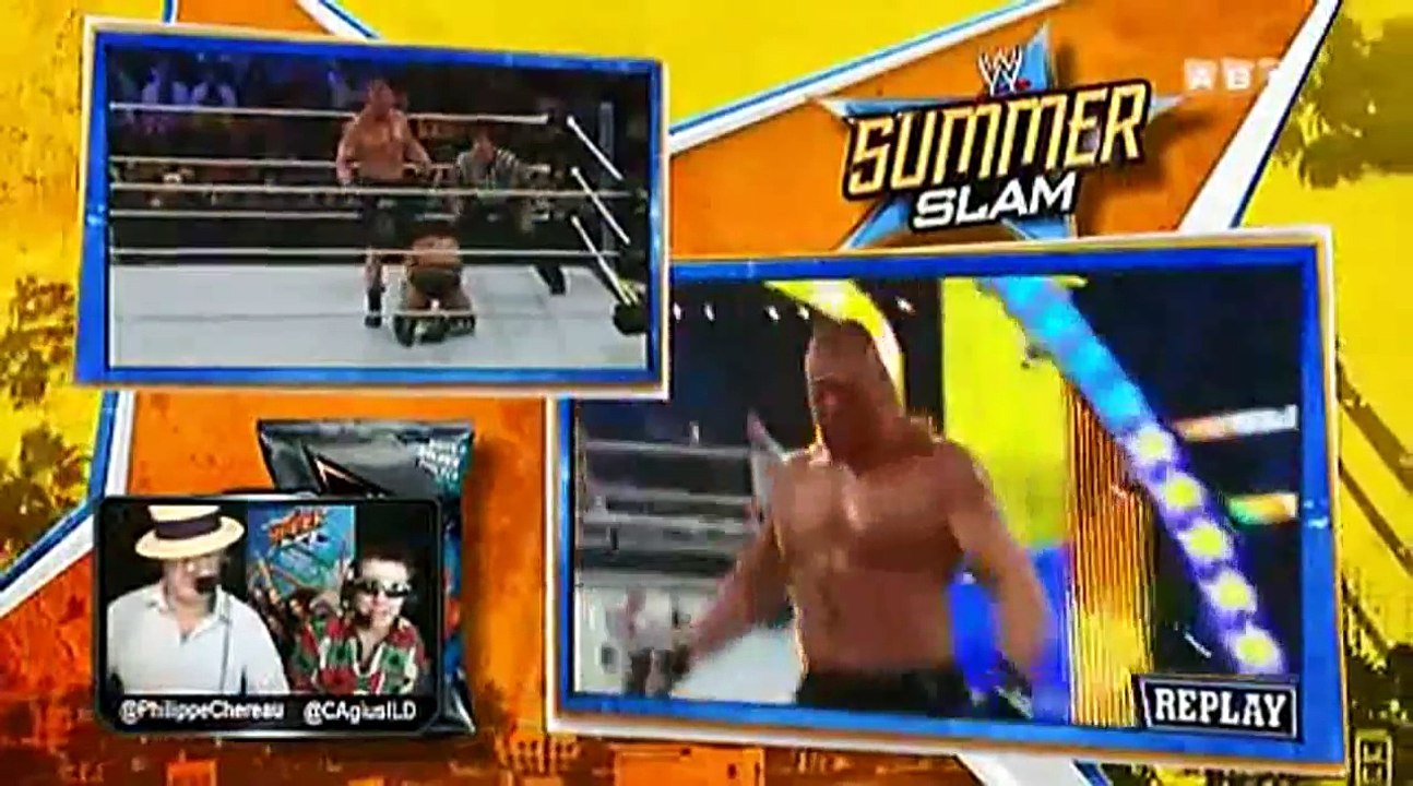 NO DISQUALIFICATION MATCH !CM PUNK VS BROCK LESNAR !  SUMMERSLAM