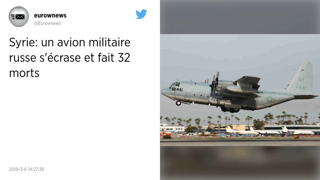 Syrie. Un avion militaire russe s’est écrasé faisant 32 morts.
