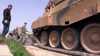 Zeytin Dalı Harekatı - Bölgeye takviye amaçlı gönderilen tanklar - HATAY