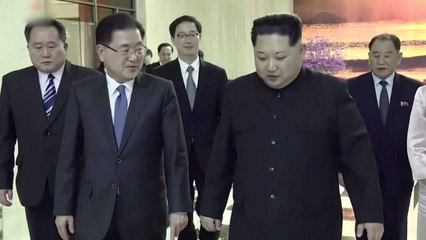 北 TV, 김정은 면담 영상 공개...'통큰 결단' 예고 / YTN