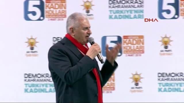 Kütahya Başbakan Yıldırım Kütahya Kadın Kolları Kongresi'nde Konuştu