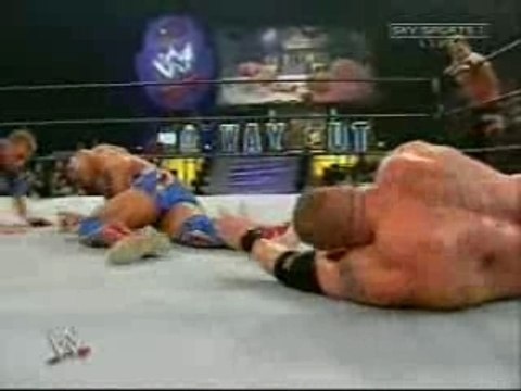 WWE No Way Out 2003 Benoit & Brock Vs Team Angle