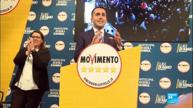 En campagne dans le sud de l''Italie avec Luigi Di Maio, candidat du Mouvement Cinq Etoiles