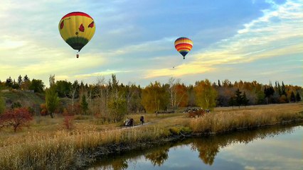 Lake Scenery Nature Sky Smooth One Surface Peace Balloon