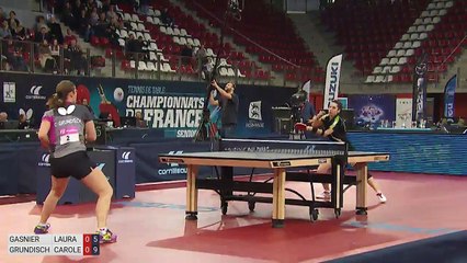 Rouen 2018 - Demi-finale simple dames Grundisch / Gasnier