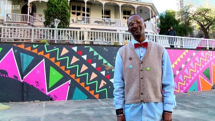 Fashion designer Ntsikelelo Solani was inspired by his high school leather jacket