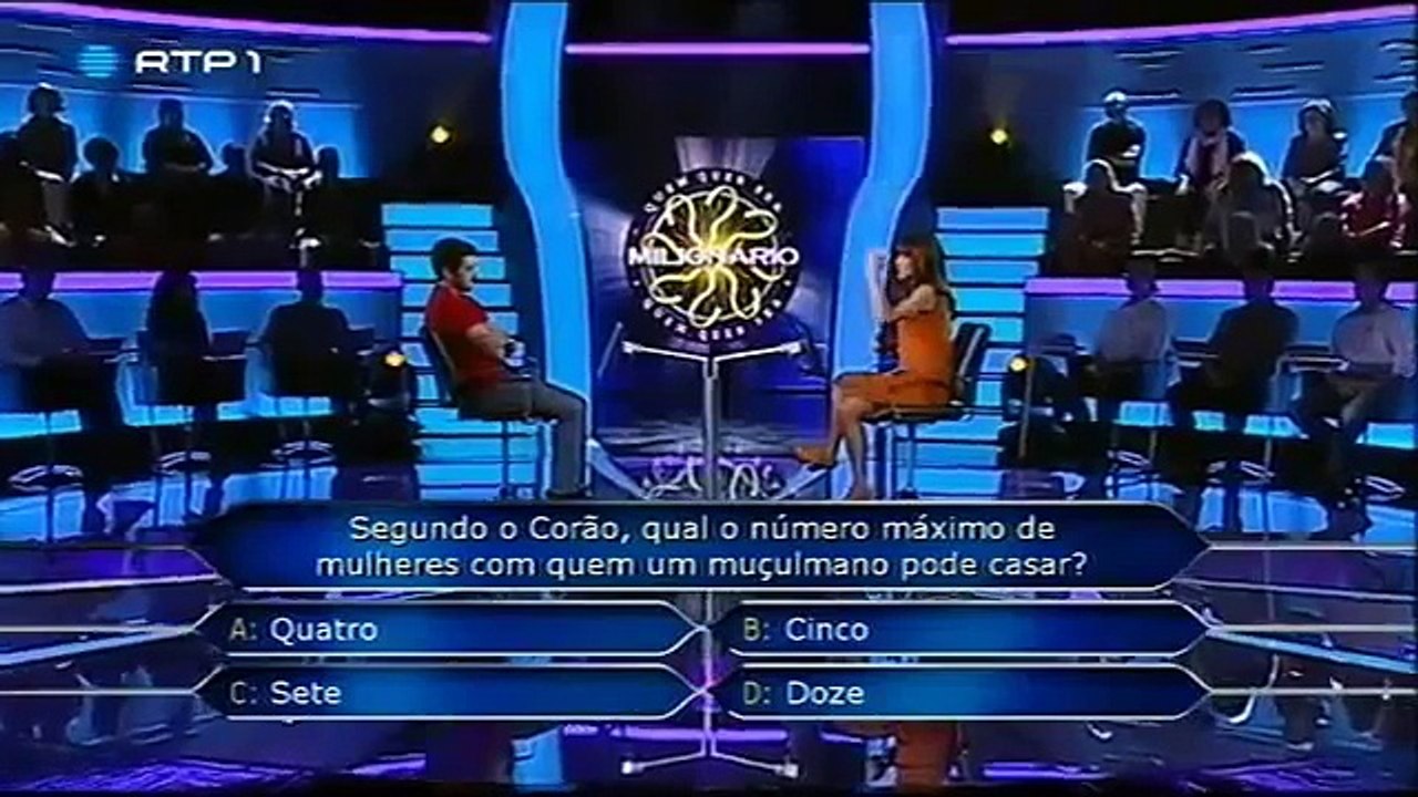 Concorrente do Quem Quer Ser Milionário utiliza 3 ajudas na mesma pergunta