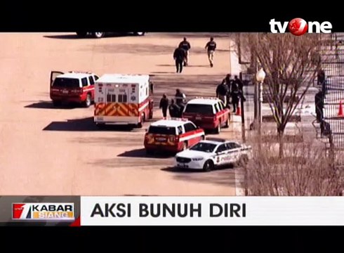 Pria Bunuh Diri Depan Gedung Putih