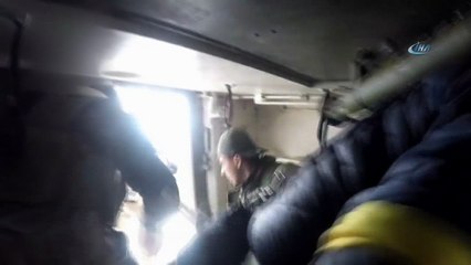 Raco'daki operasyondan sıcak görüntüler kamerada