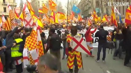 Tabarnia se echa a la calle en Barcelona
