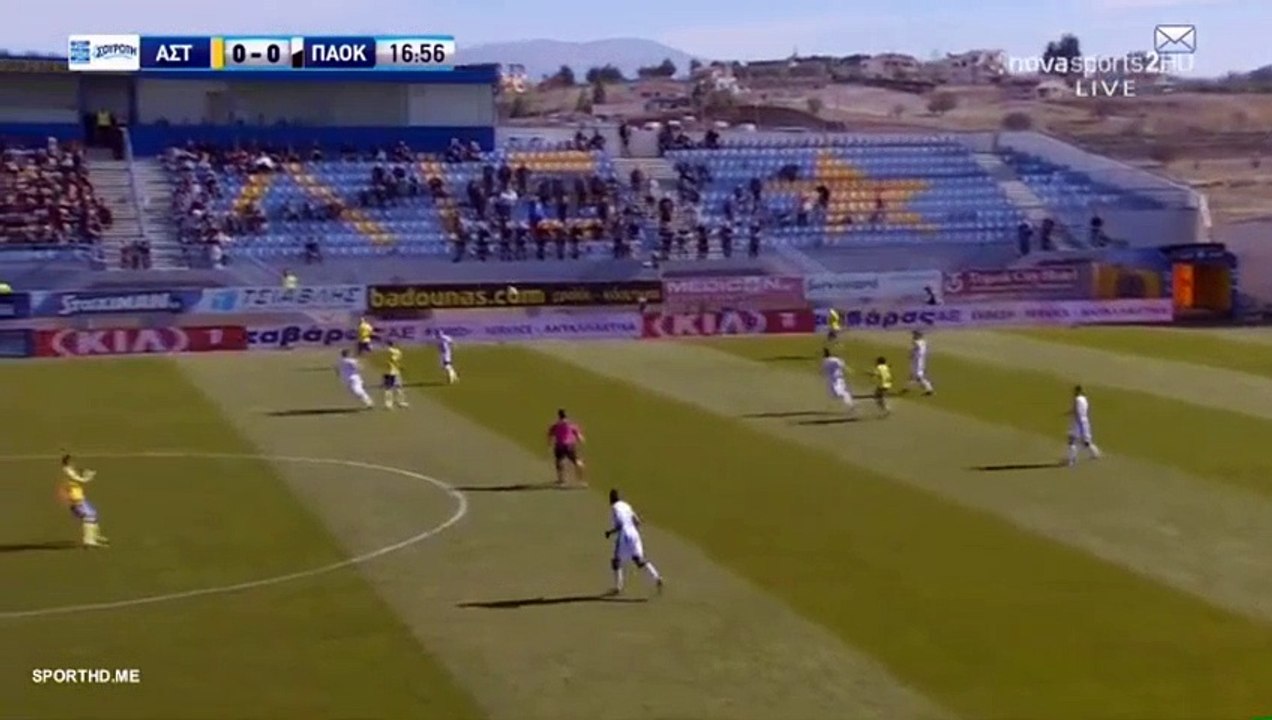 Giorgos Kyriakopoulos Goal HD - Asteras Tripolis 1-0 PAOK 04.03.2018