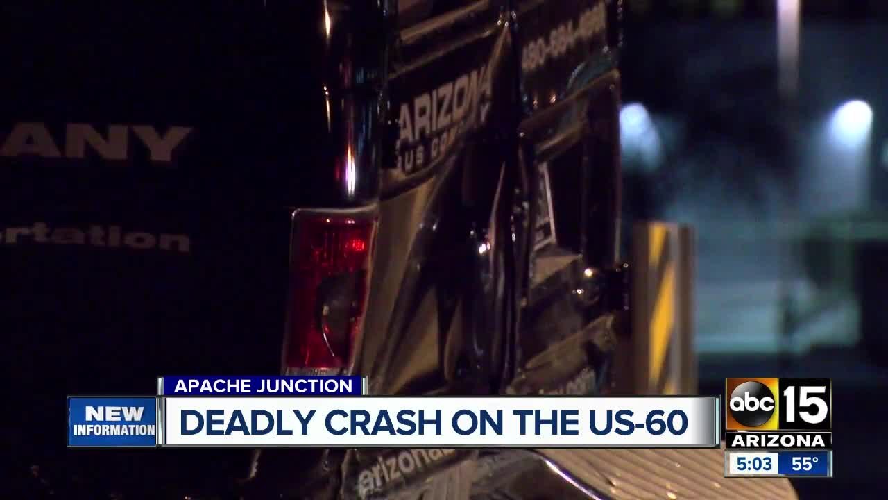 Crash on  US 60/Gilbert leaves 1 dead, dozens injured