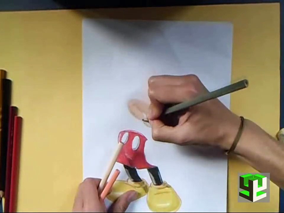 como dibujar a mickey mouse de disney / how to draw mickey mouse disney - Y4 ART