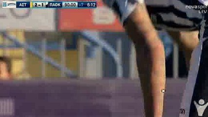 Aleksandar Prijovic Goal - Asteras Tripolis 3 - 2	 PAOK 04-03-2018
