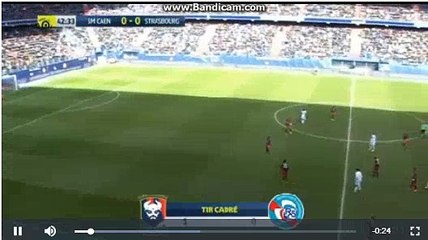 Crivelli  Goal  HD   Caen 1 - 0	 Strasbourg  04-03-2018  FULL  REPLAY