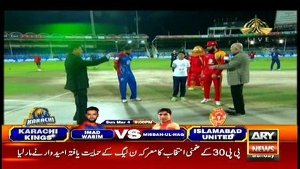 Islamabad United win toss, bowl against Karachi Kings