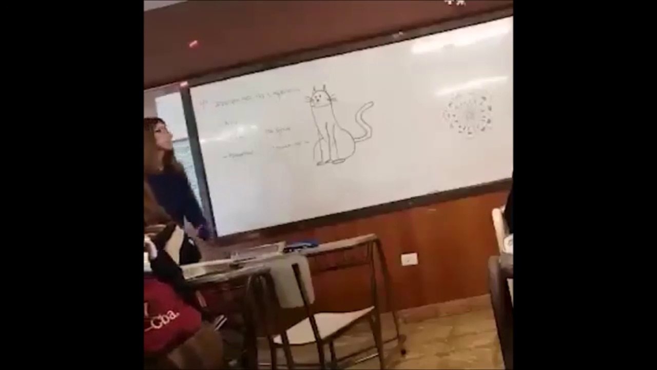 Quand des élèves font une bonne blague à leur prof...