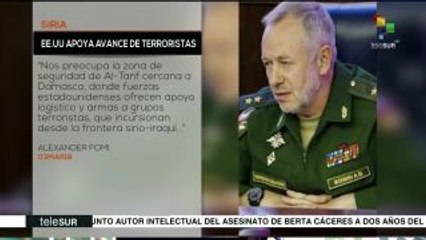 EEUU apoya el avance de grupos terroristas hacia Damasco