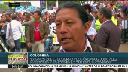 Rechazan violencia contra líderes sociales en Colombia