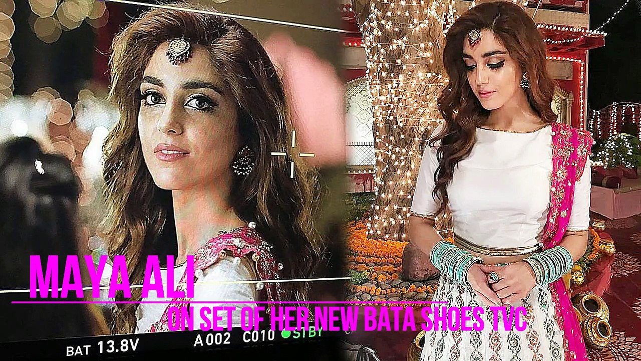 Maya Ali On Set Of Her New Bata Shoes TVC
