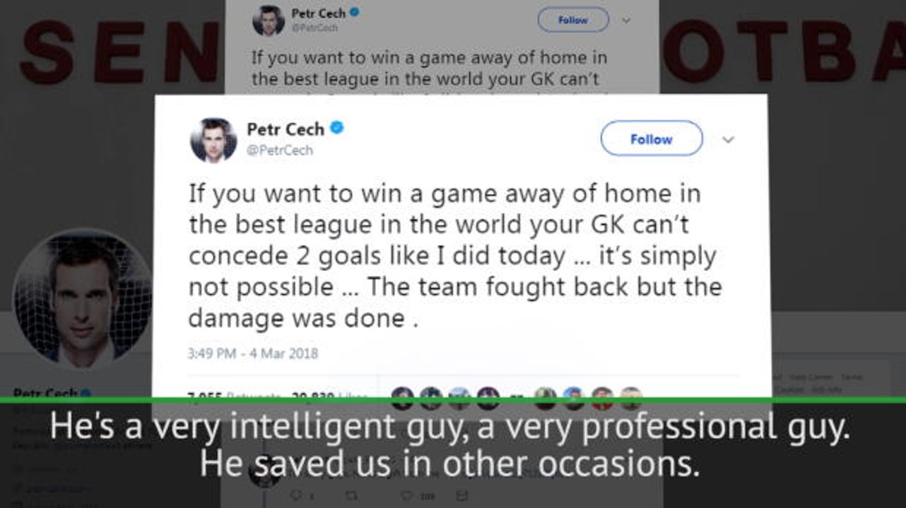 Honest Cech deserves respect - Wenger