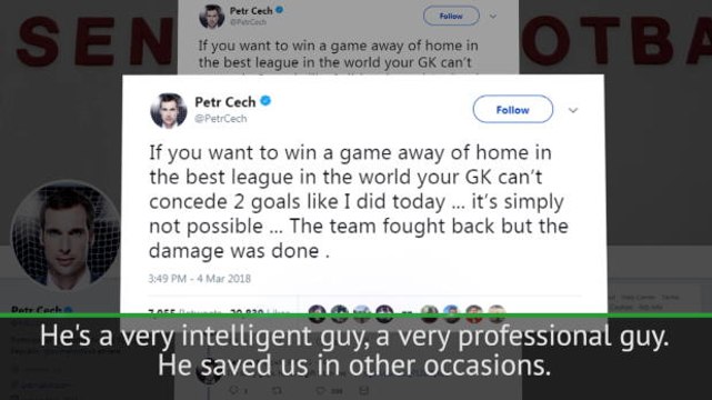 Honest Cech deserves respect - Wenger