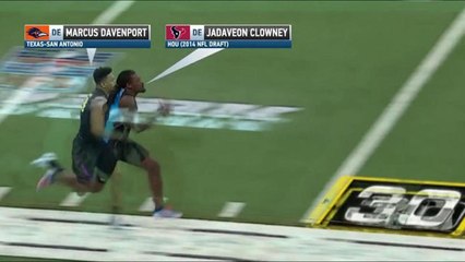 Simulcam: Marcus Davenport vs. Jadeveon Clowney