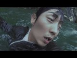 【TVPP】Lee Joon-Gi  - Sweeping Away, 이준기 - 대역 없이 열연! 급류에 휩쓸려가는 장태산(준기) @Two Weeks