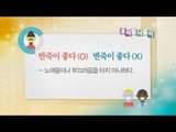 Daily Correct Korean Information! '변죽이 좋다 / 반죽이 좋다' 20170602