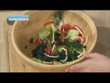 [Happyday] Recipe : Sesame dressing salad 고소한 맛이 일품! '참기름 드레싱 오이 미역 샐러드' [기분 좋은 날] 20160621
